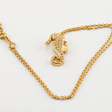 14k Solid Gold Large Seahorse Pendant Necklace Necklaces & Pendants J.Herwitt