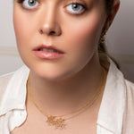 14k Gold Plated Spiderweb Pendant Necklace Necklaces & Pendants J.Herwitt