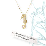 Diamonds 14k Gold Large Seahorse Pendant Necklace Necklaces & Pendants My Store