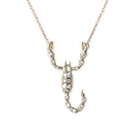 Scorpion Pendant in 14k Gold and White Rhodium with Diamonds, Large Necklaces & Pendants My Store