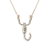 Scorpion Pendant in 14k Gold and White Rhodium with Diamonds, Large Necklaces & Pendants My Store