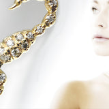 Scorpion Pendant in 14k Gold and White Rhodium with Diamonds, Large Necklaces & Pendants My Store