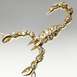 White Sapphires 14k Gold Plated Small Scorpion Pendant Necklace Necklaces & Pendants My Store