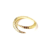 14k Solid Gold Reptilian Single Claw Ring Rings My Store