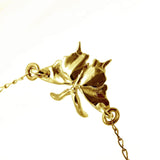 14k Solid Gold Butterfly Large Pendant Necklace Front View Necklaces & Pendants J.Herwitt
