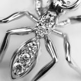 Diamonds 14k White Gold Black Rhodium Ant Tie Tack Tie Tacks My Store