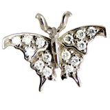 Diamond 14k Gold Butterfly Earrings Front View / Small Earrings My Store