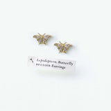 Diamond 14k Gold Butterfly Earrings Front View / Small Earrings My Store
