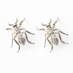 Single Ant Earrings in 14k Gold with Diamonds Earrings J.Herwitt