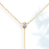 White Sapphires 14k Solid Gold 3 Ants Lariat Necklace Lariat Necklaces My Store