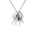 Diamonds 14k White Gold in Black Rhodium Large Spider Pendant Necklace Necklaces & Pendants My Store